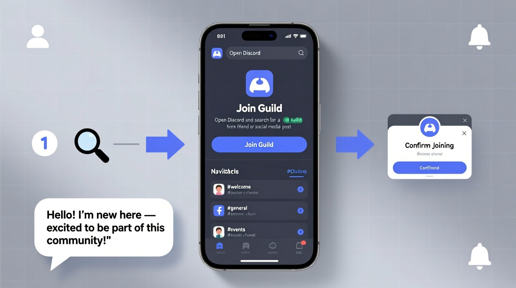 a step by step guide to joining a discord guild and getting involved