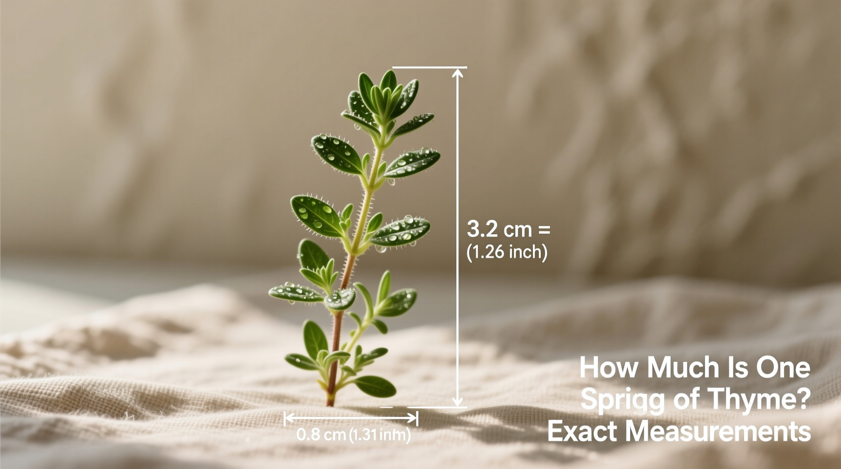 How Much Is One Sprig of Thyme? Exact Measurements