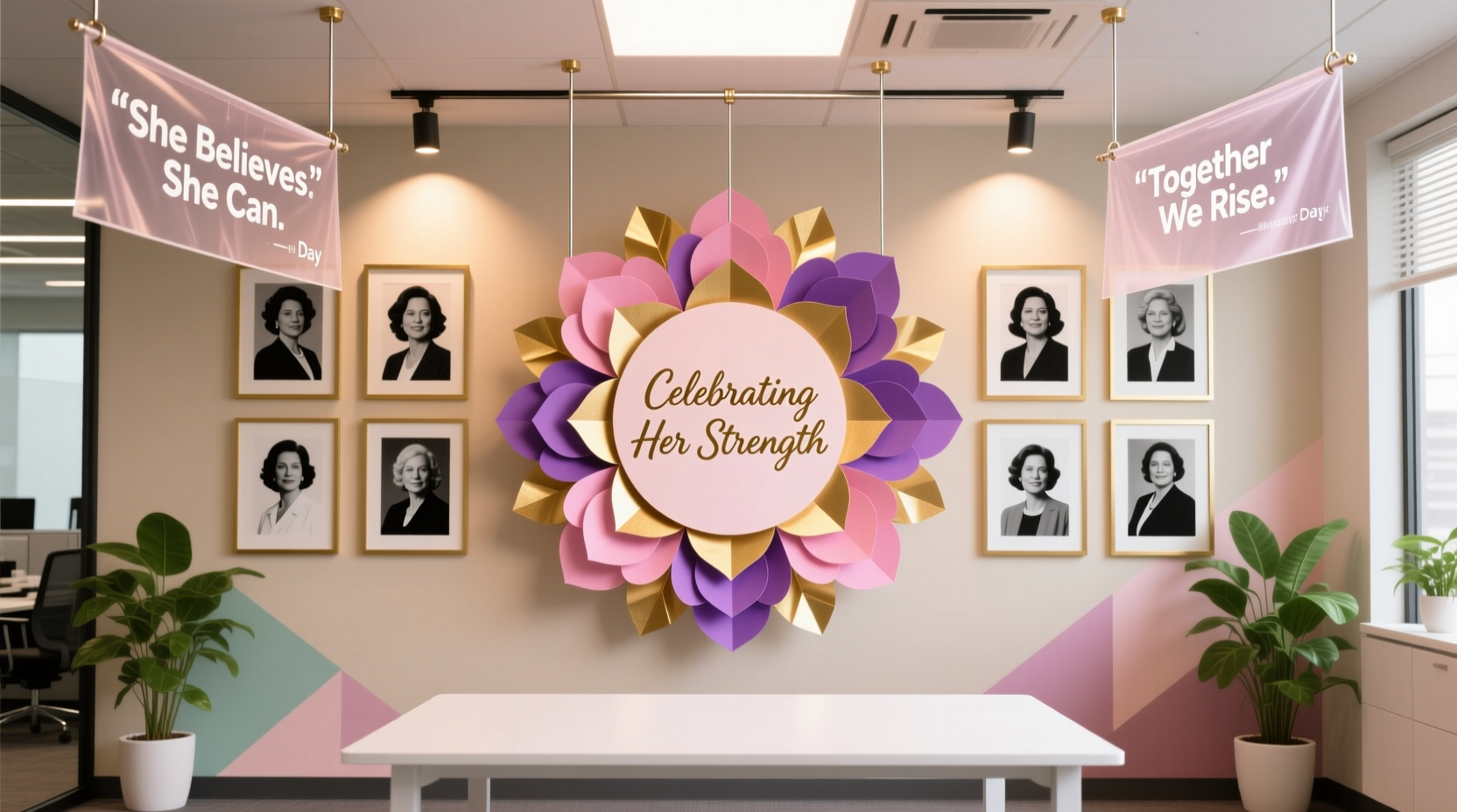 womens day decoration ideas in office