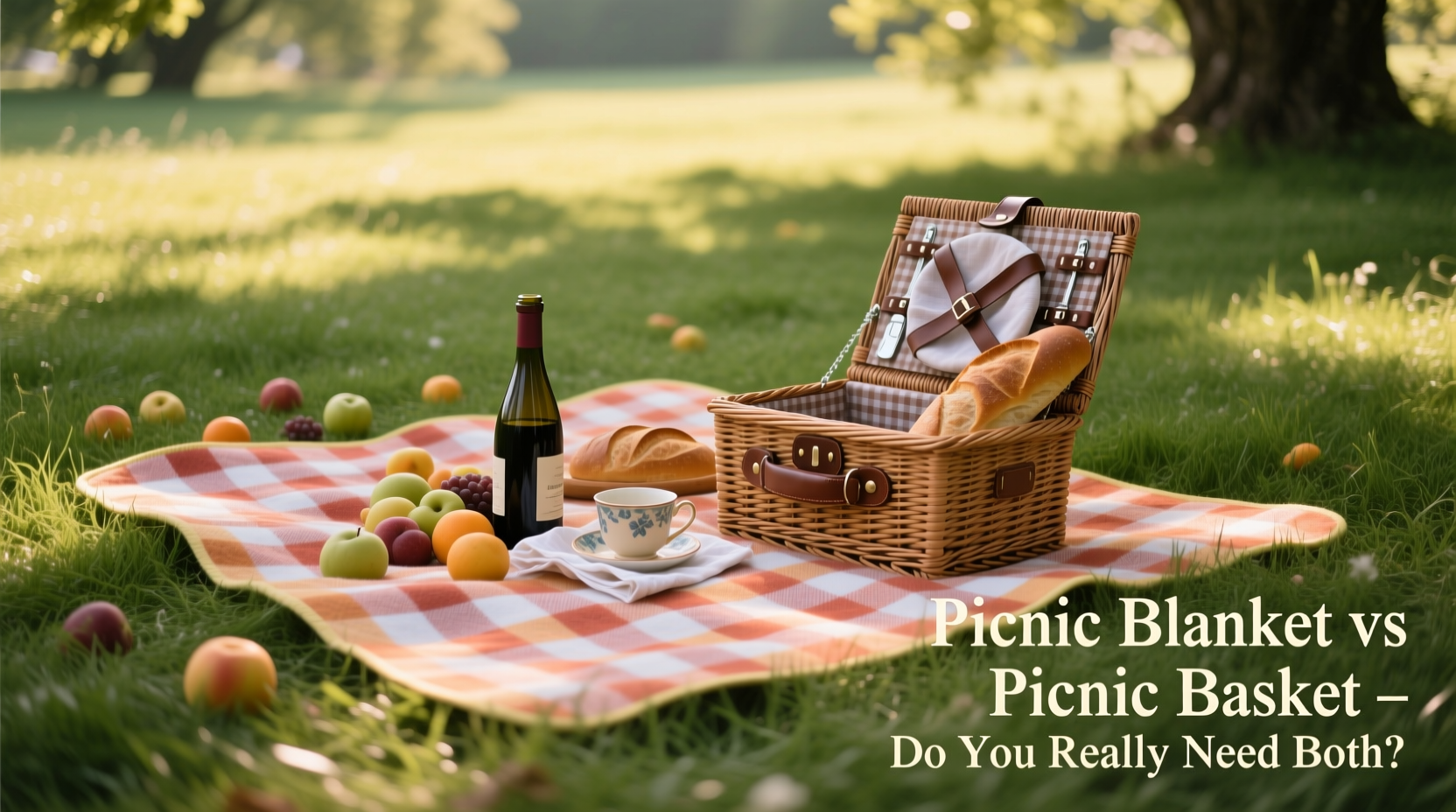 picnic blanket vs picnic basket do you really need both