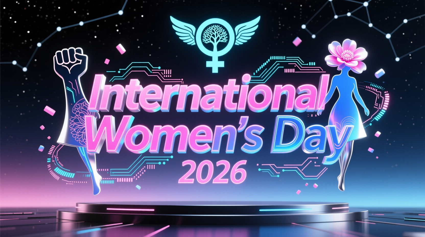 womens day typography