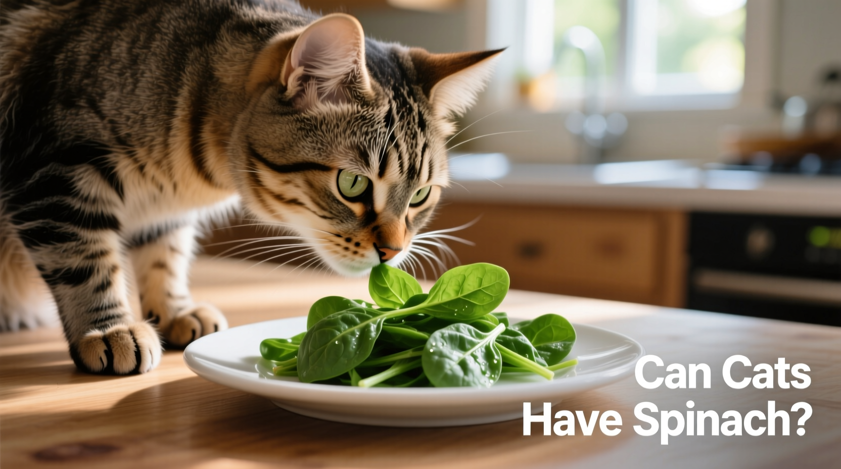 can cats have spinach
