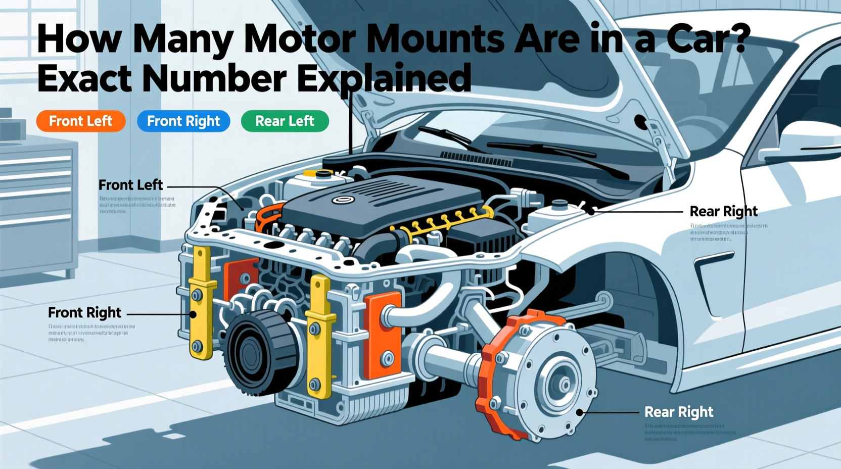 how many motor mounts in a car