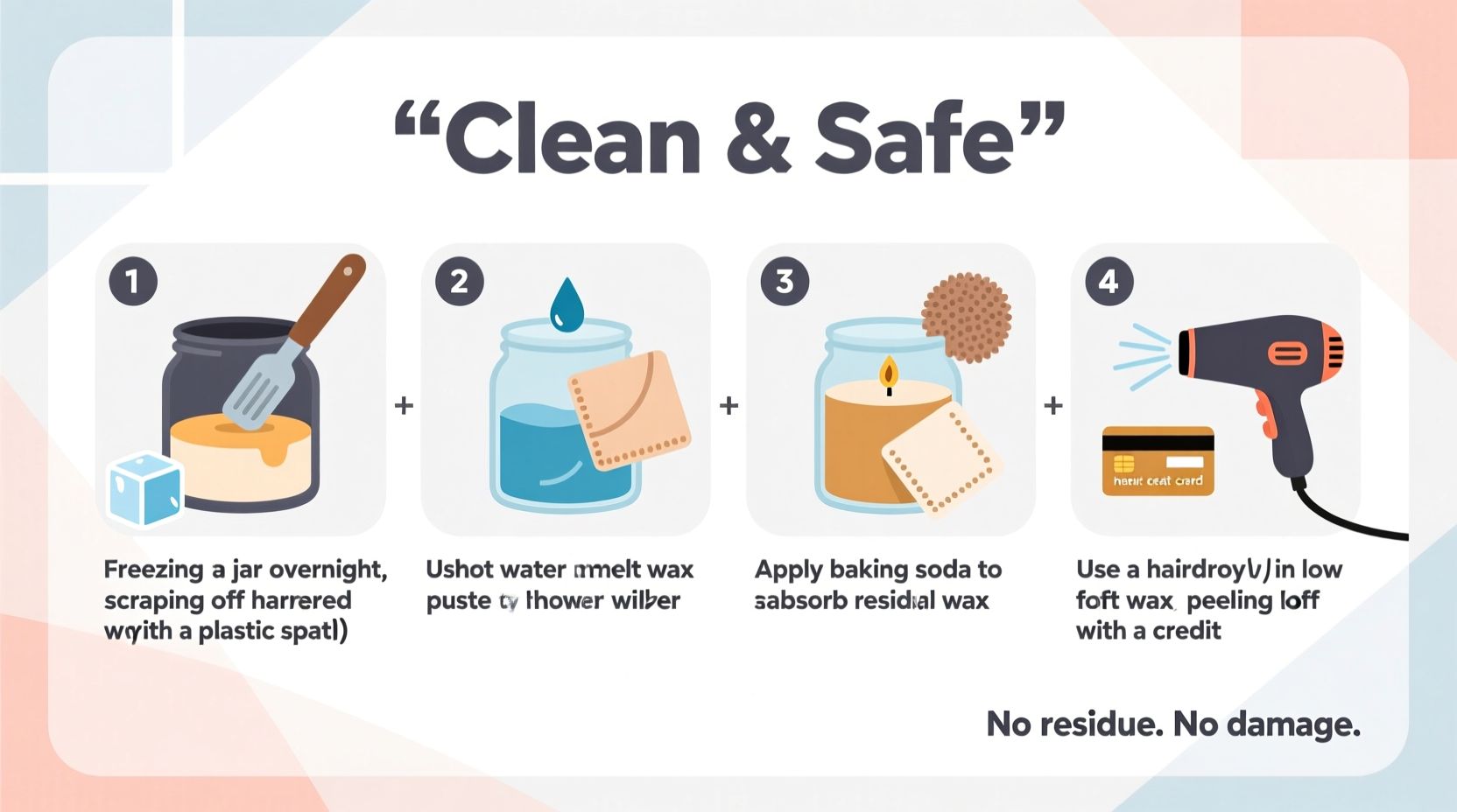 effective methods to remove wax from candle jars without mess or damage