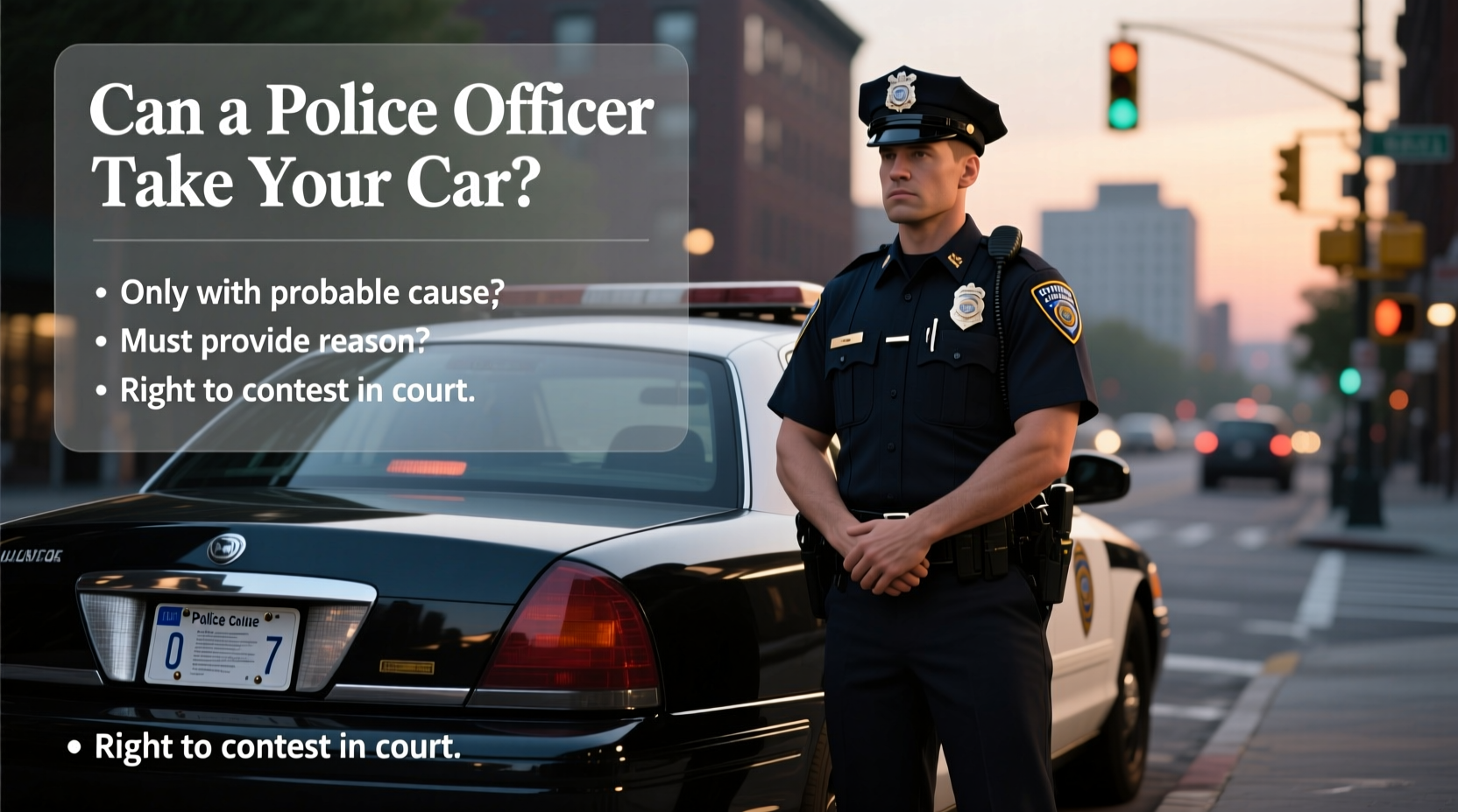 can a cop take your car