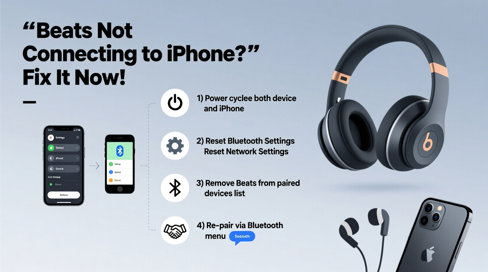 beats not connecting to iphone troubleshooting solutions
