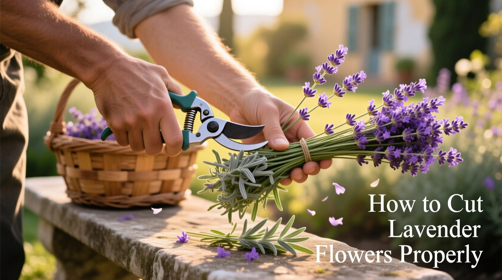 how to cut lavender flowers
