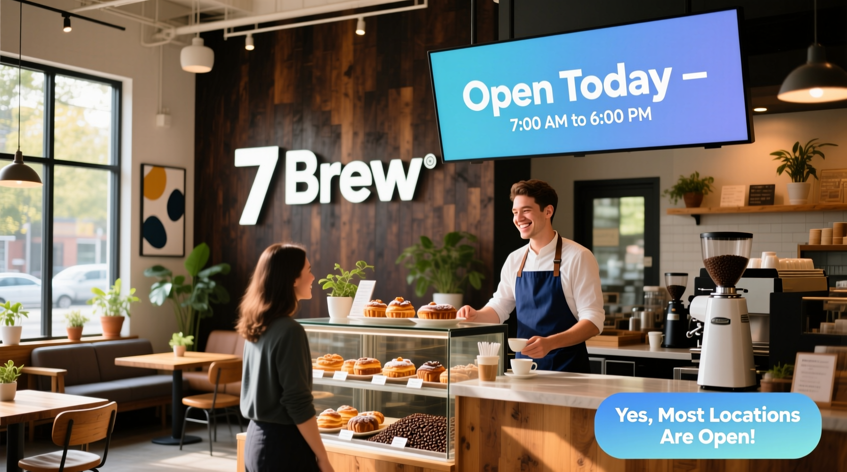 is 7 brew open on sundays
