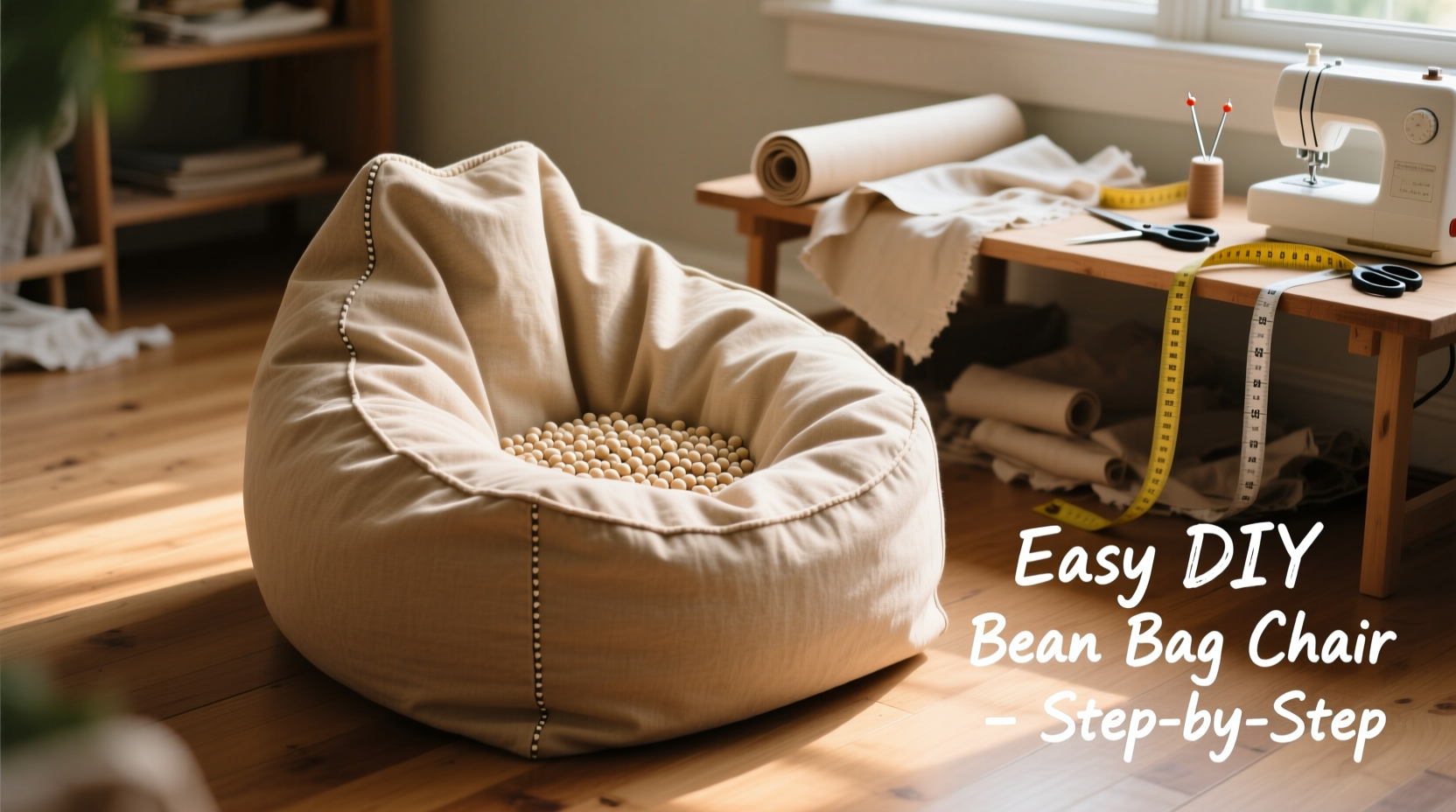 creative and simple steps to make an easy diy bean bag chair at home