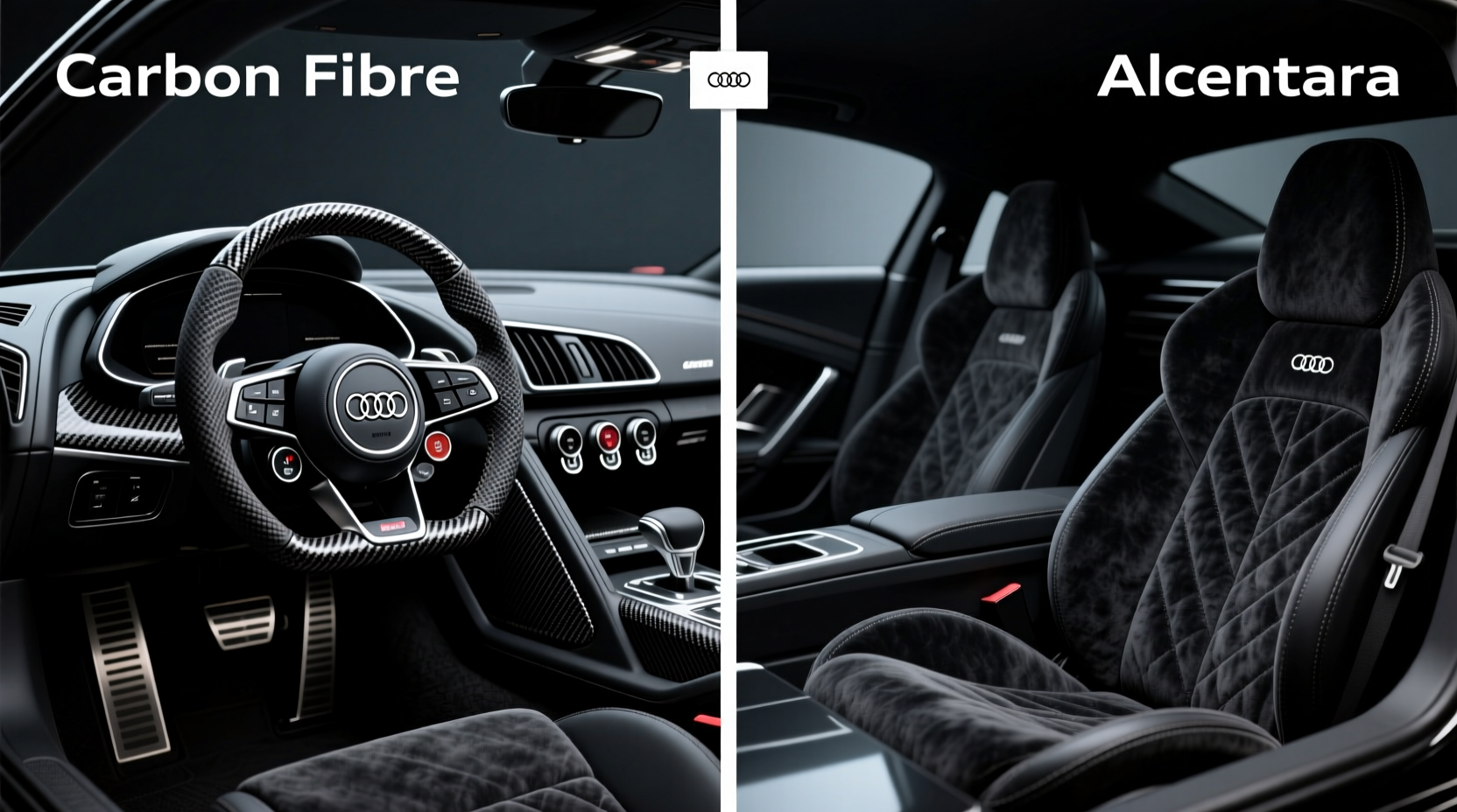 Carbon Fiber vs Alcantara in the Audi R8: Key Differences