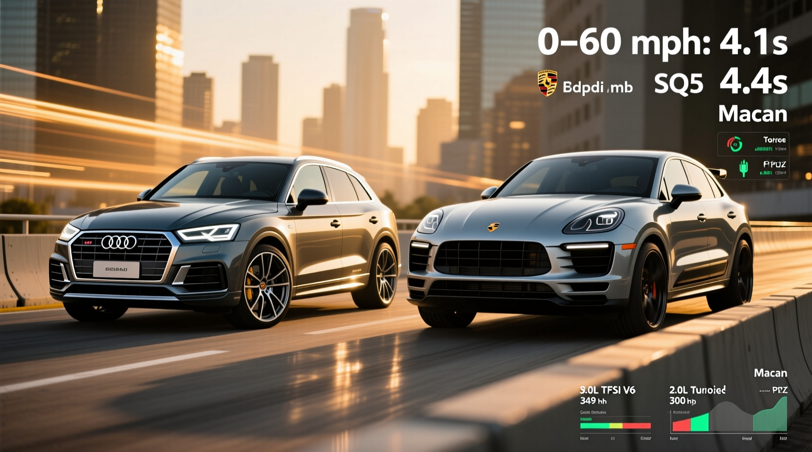 audi sq5 vs porsche macan if you care about specs is it even a contest