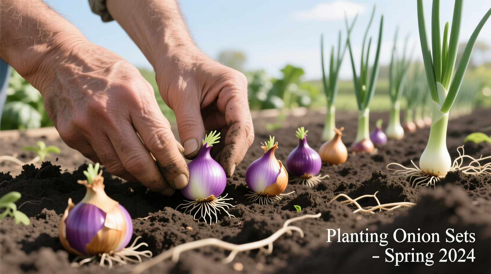 planting onion sets