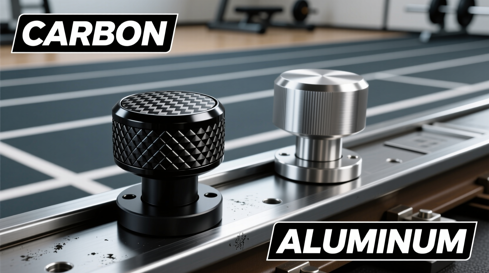 carbon vs aluminum track knobs