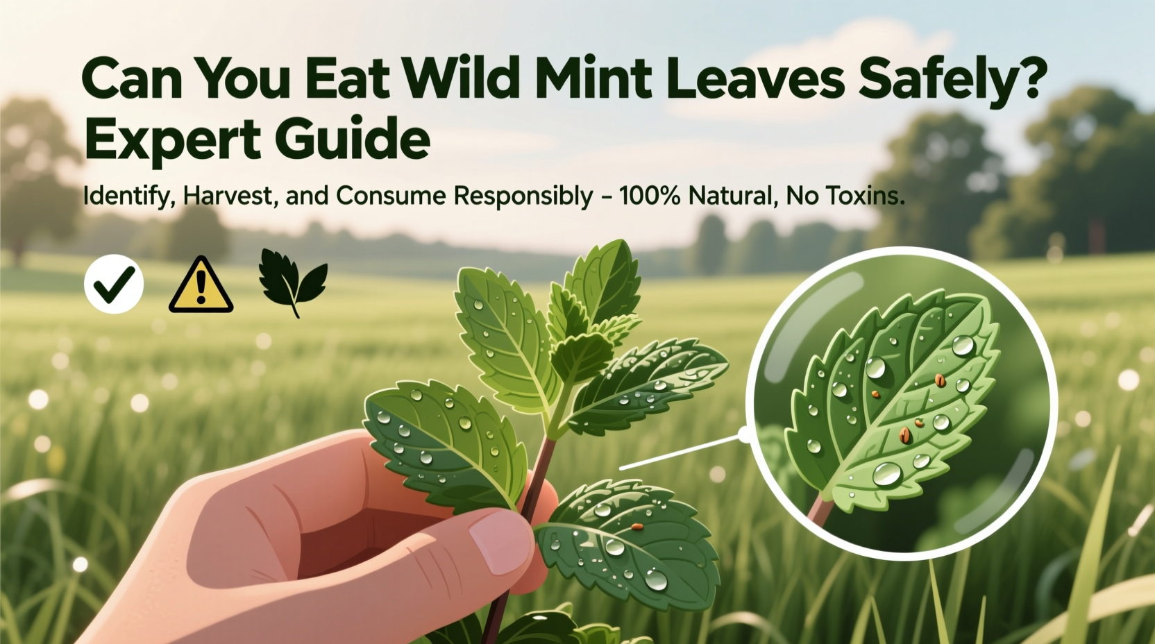 can you eat wild mint leaves