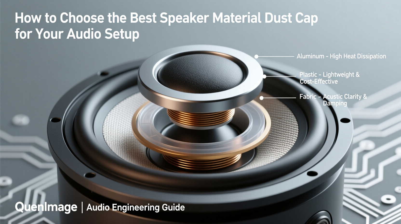 speaker material dust cap