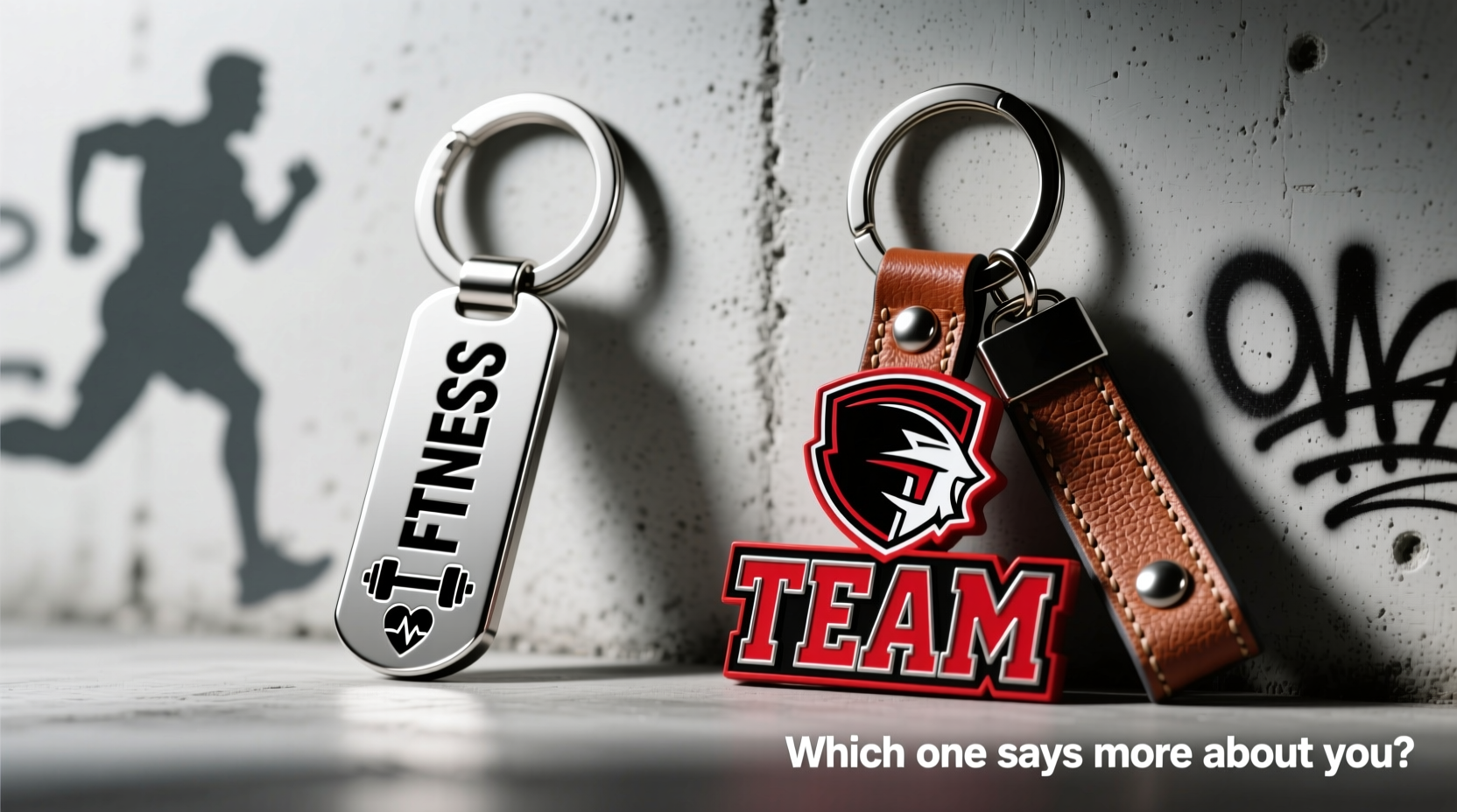 fitness keychain vs sports team keychain which one says more about you