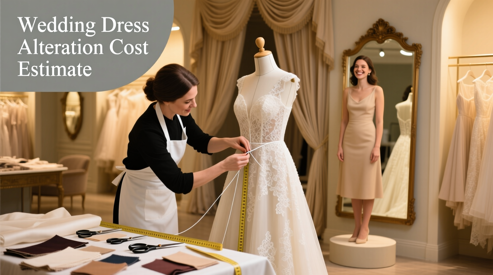how much does it cost to alter wedding dress