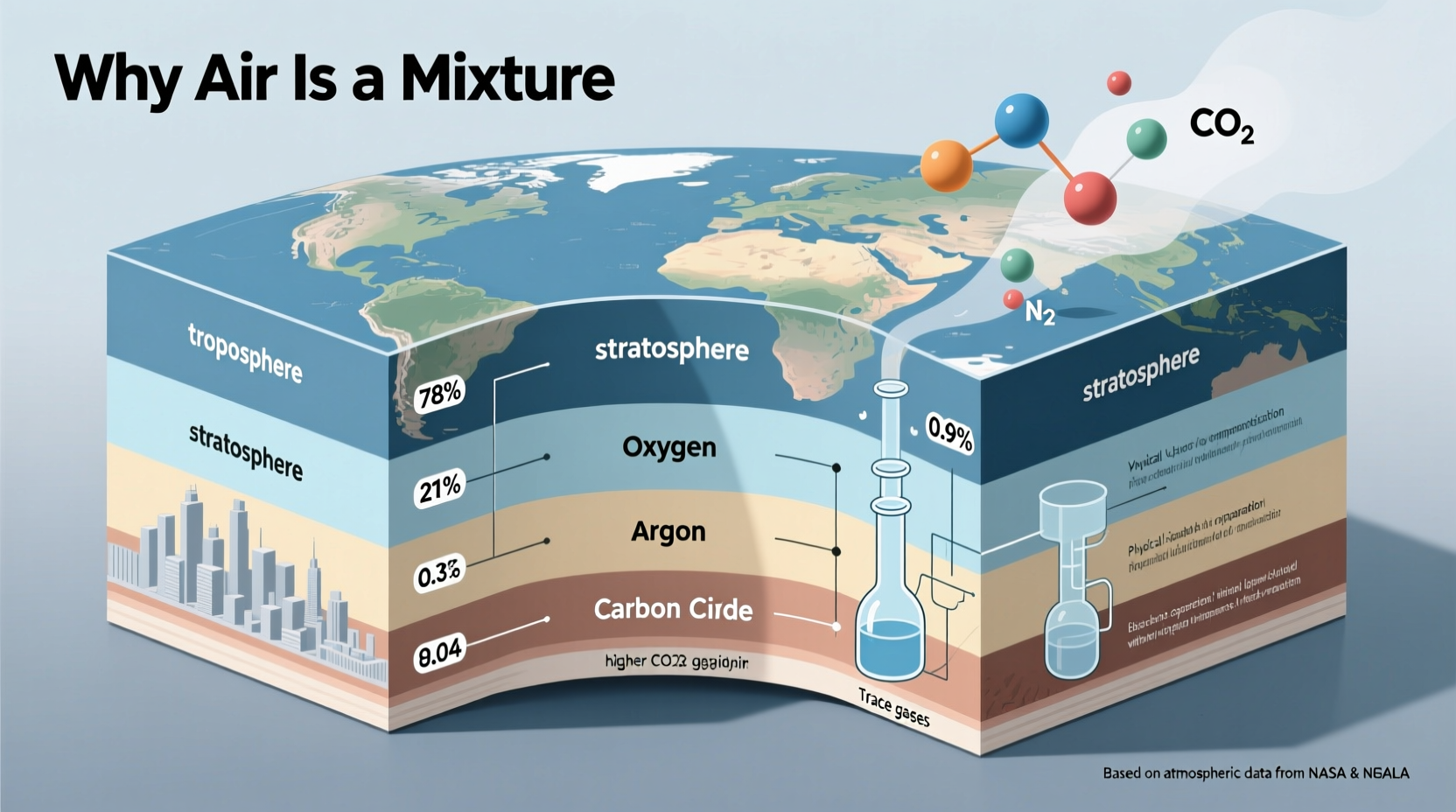 why is air a mixture explained with evidence reasons