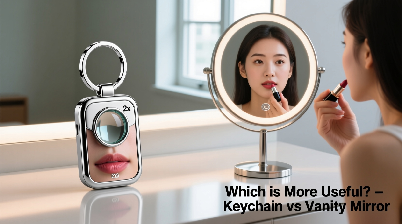 mirror keychain vs vanity mirror which is actually more useful for quick touch ups 2