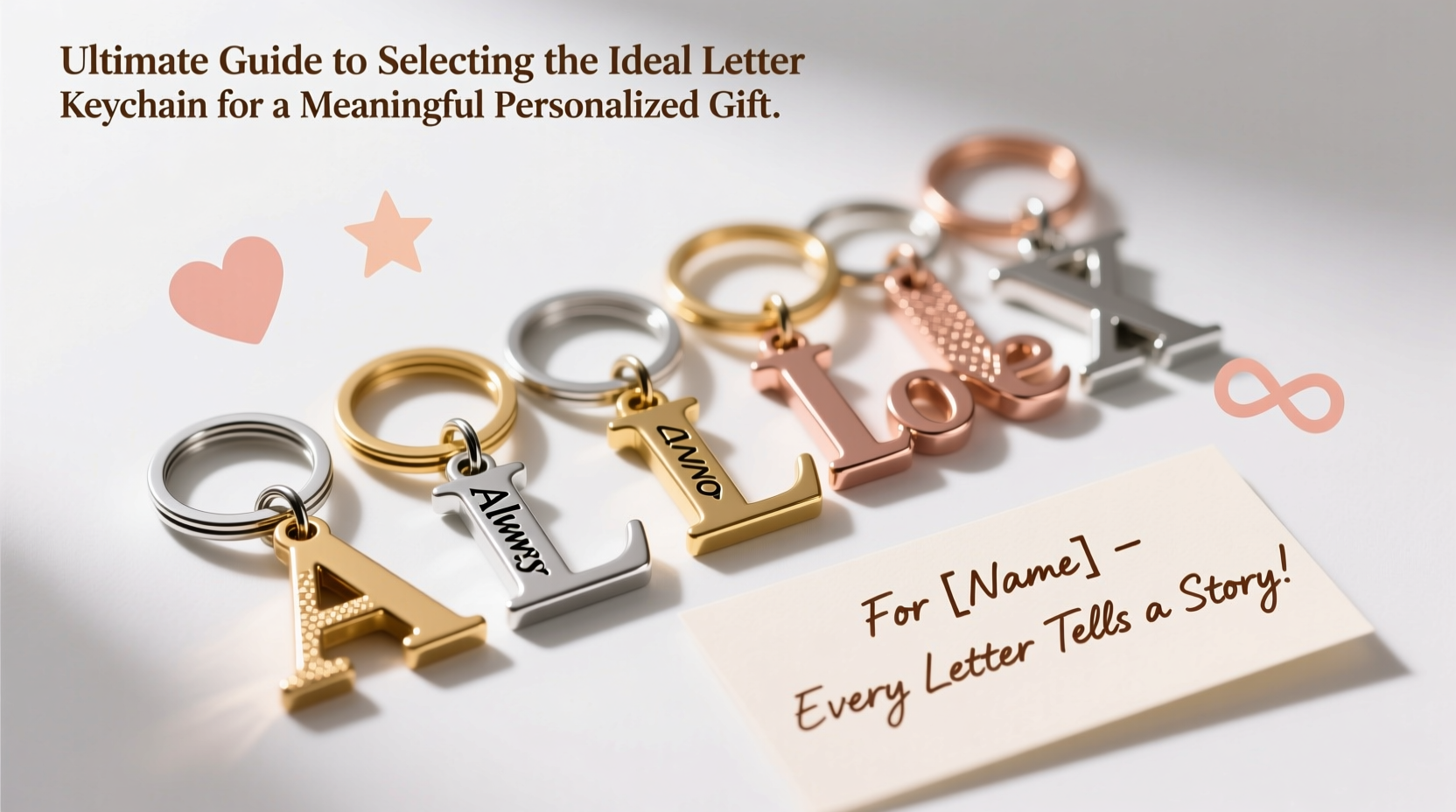 ultimate guide to selecting the ideal letter keychain for a meaningful personalized gift