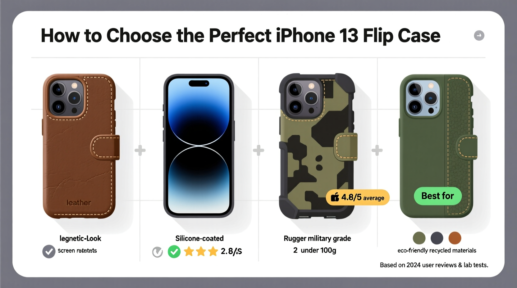 how to select the perfect iphone 13 flip case a practical design comparison guide