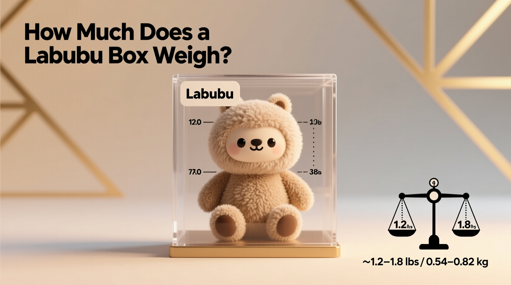 How Much Does a Labubu Box Weigh? (Answer: ~1.2–1.8 lbs / 0.54–0.82 kg)