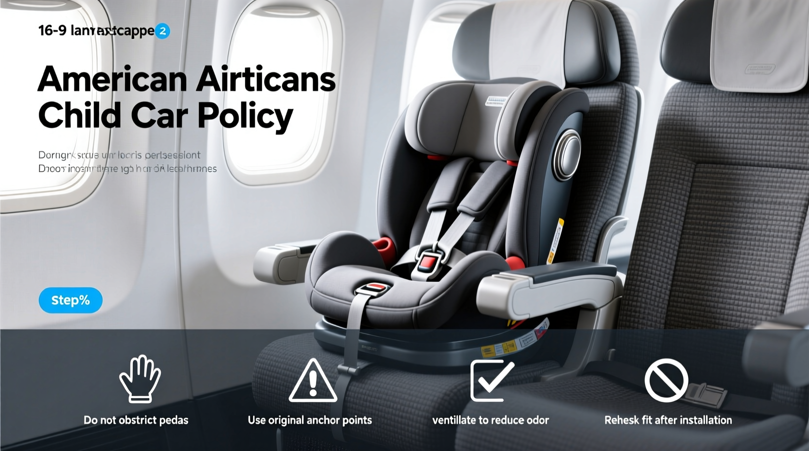 american airlines child car seat policy