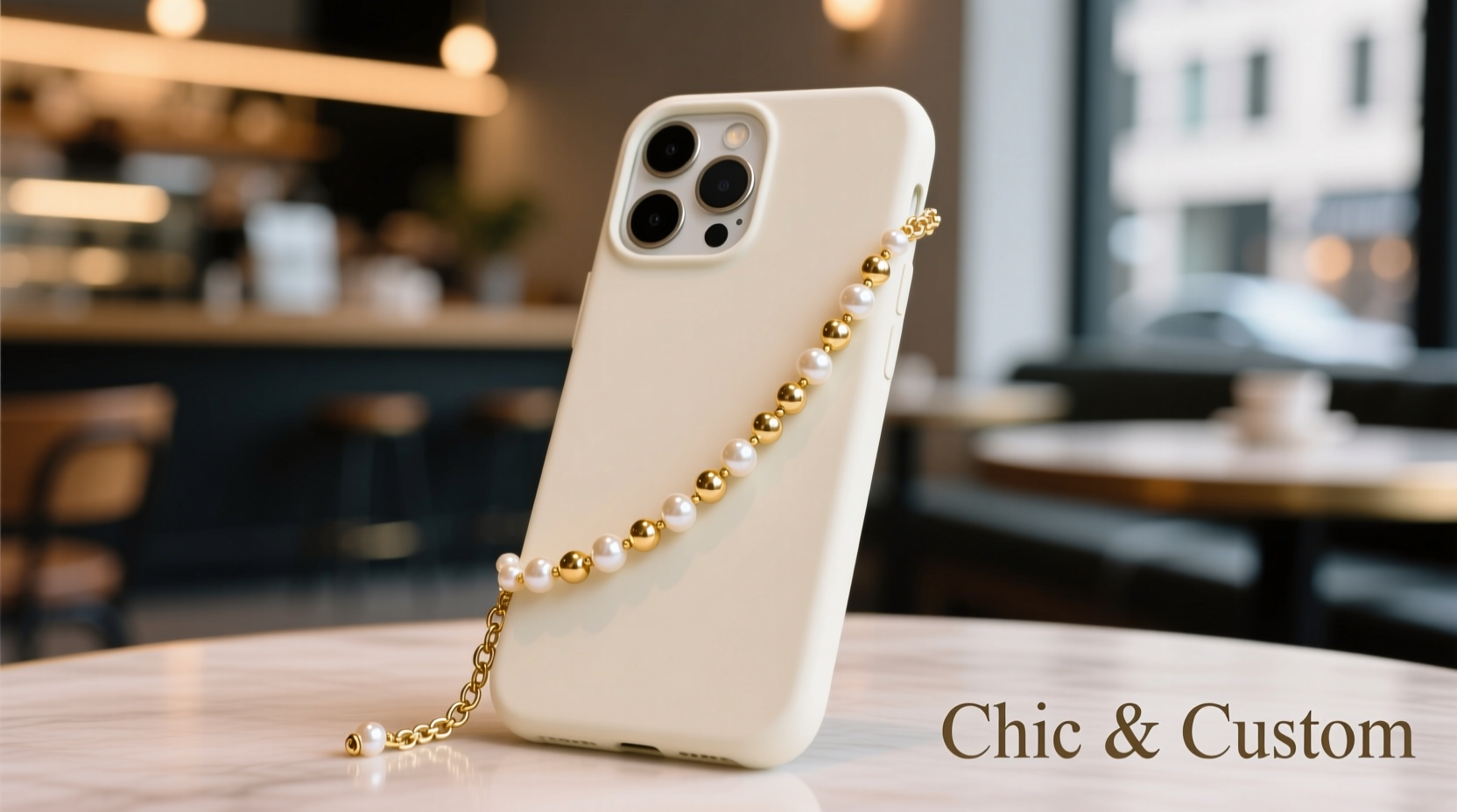creative ways to style your phone case with a chic beaded chain accessory