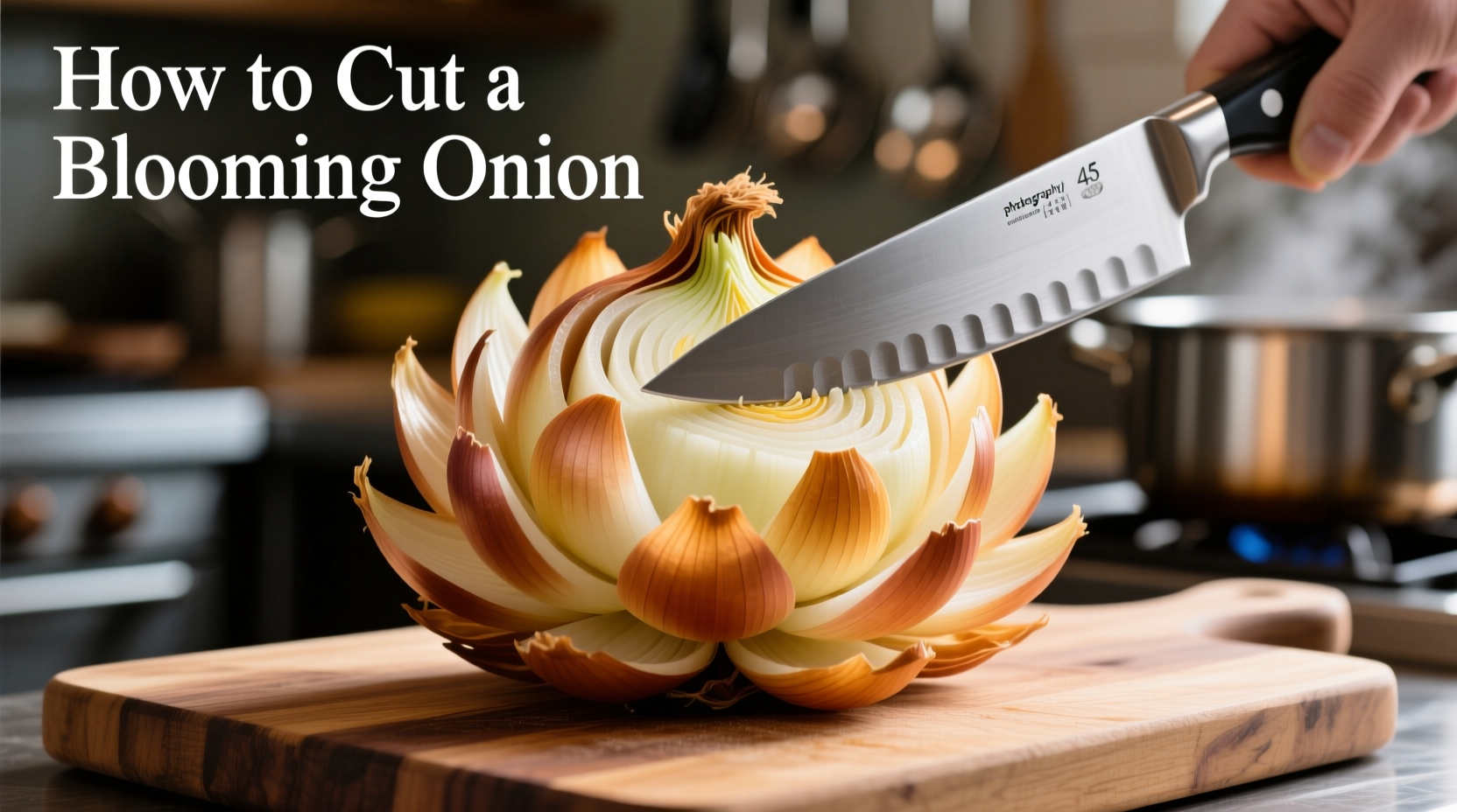 how to cut a blooming onion