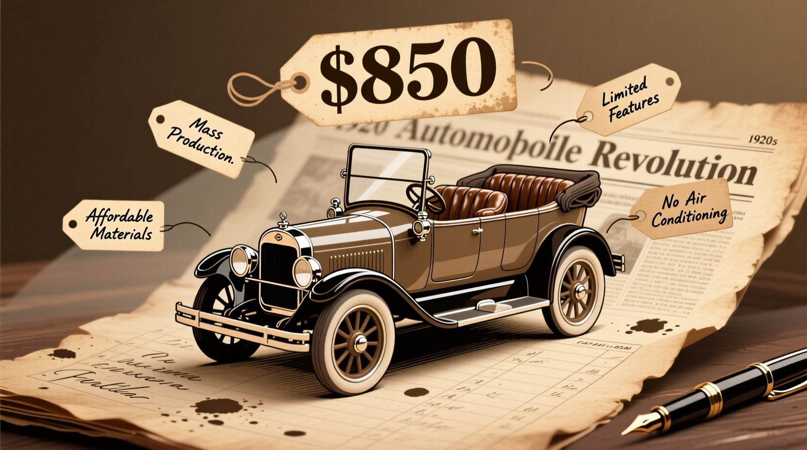 how much did a car cost in 1920