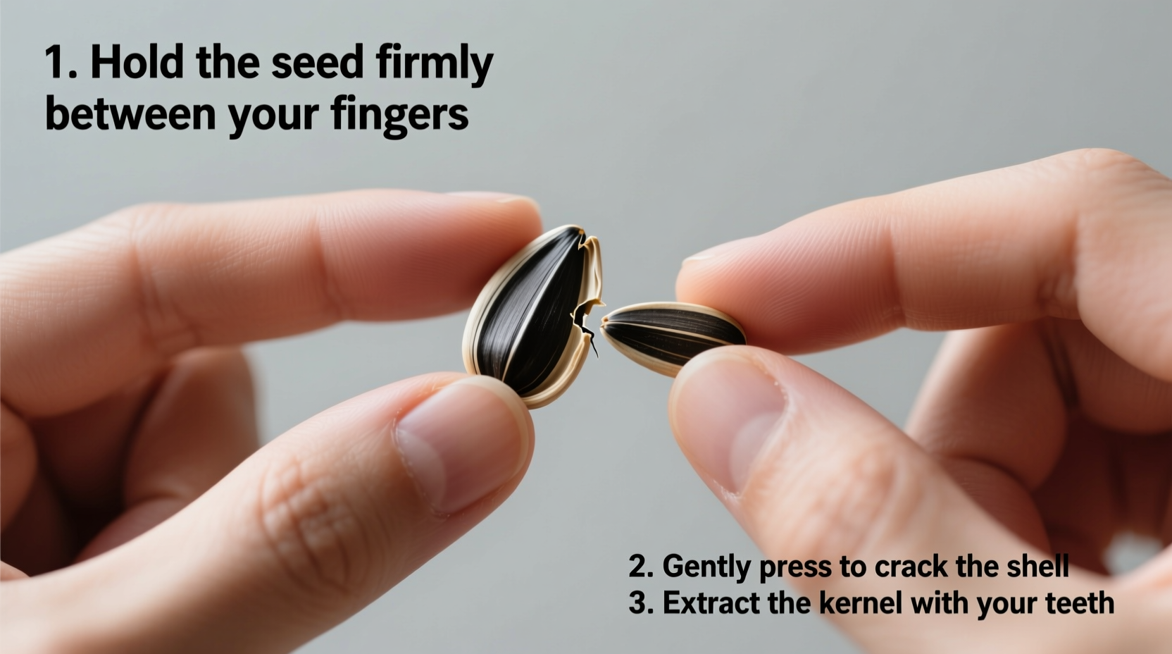 how to eat a sunflower seed
