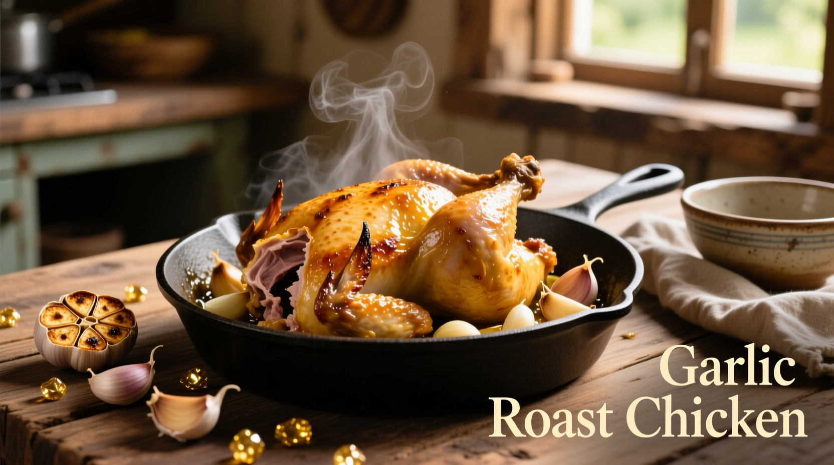 chicken garlic roast