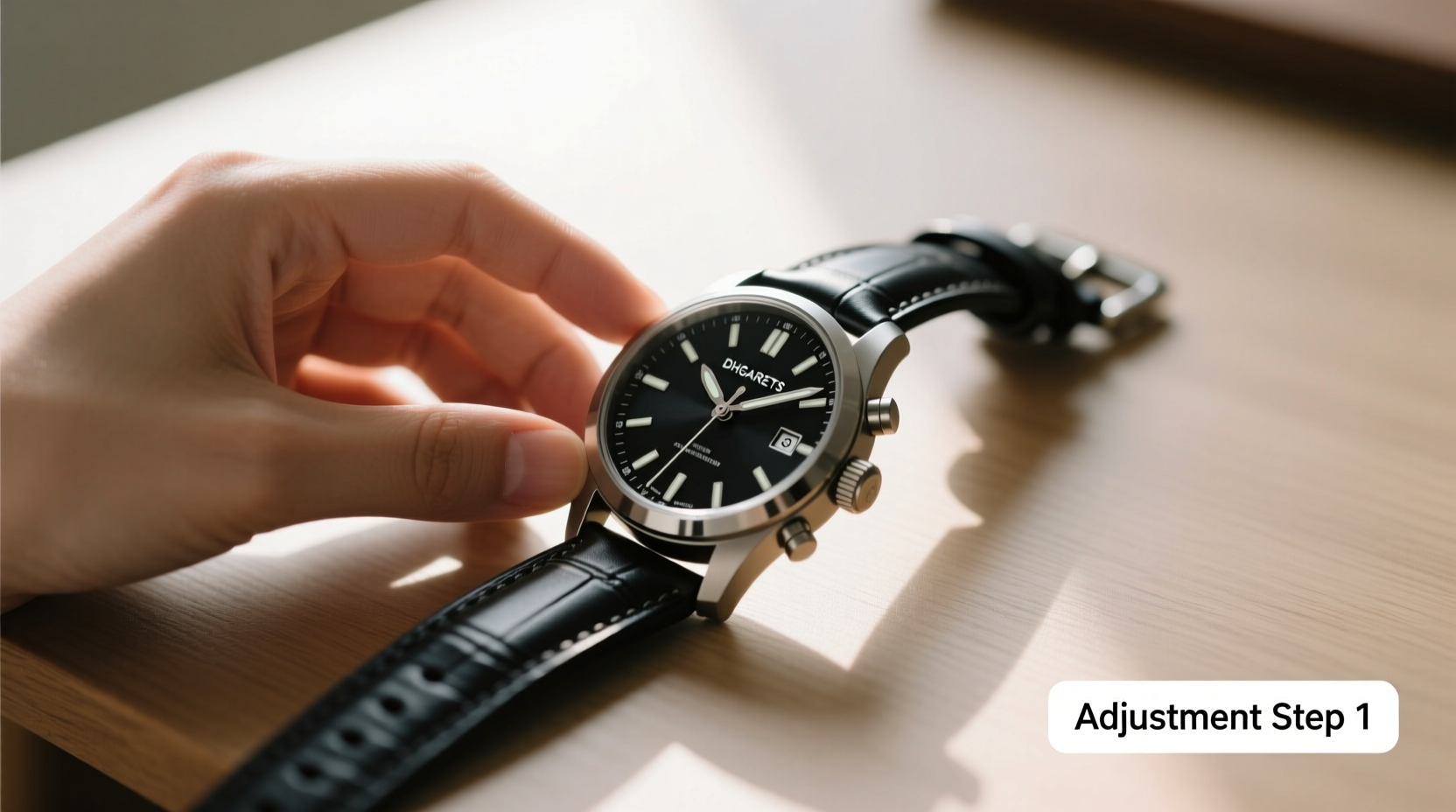 effortless guide to adjusting the strap on your dhgargets large dial watch