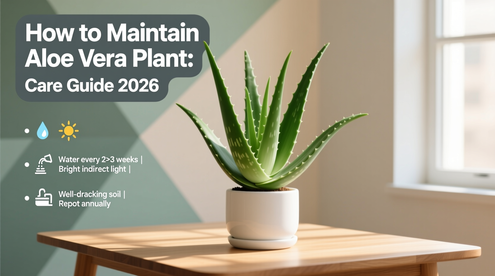 How to Maintain Aloe Vera Plant: Care Guide 2026