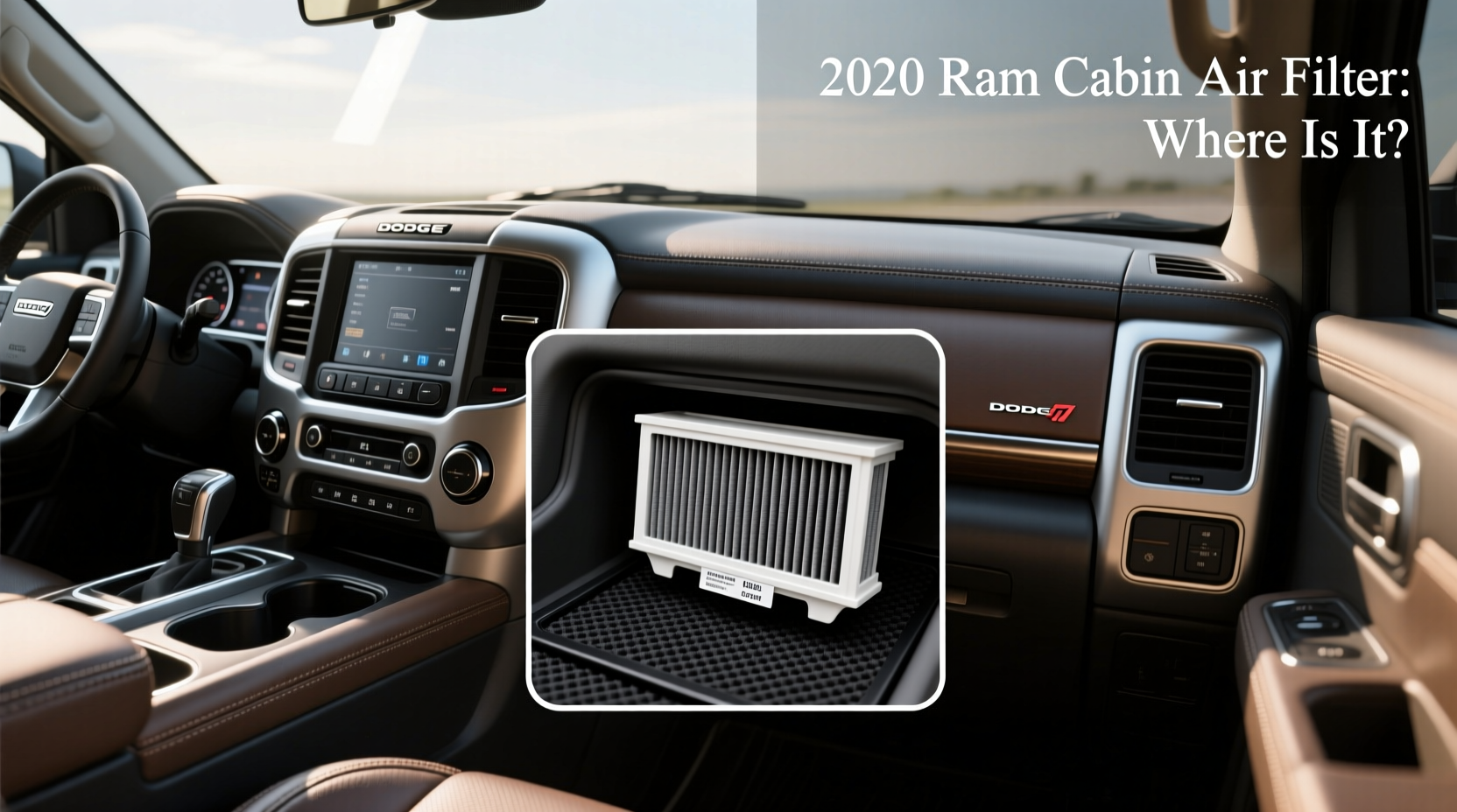 How to Replace Cabin Air Filter in 2020 Dodge Ram