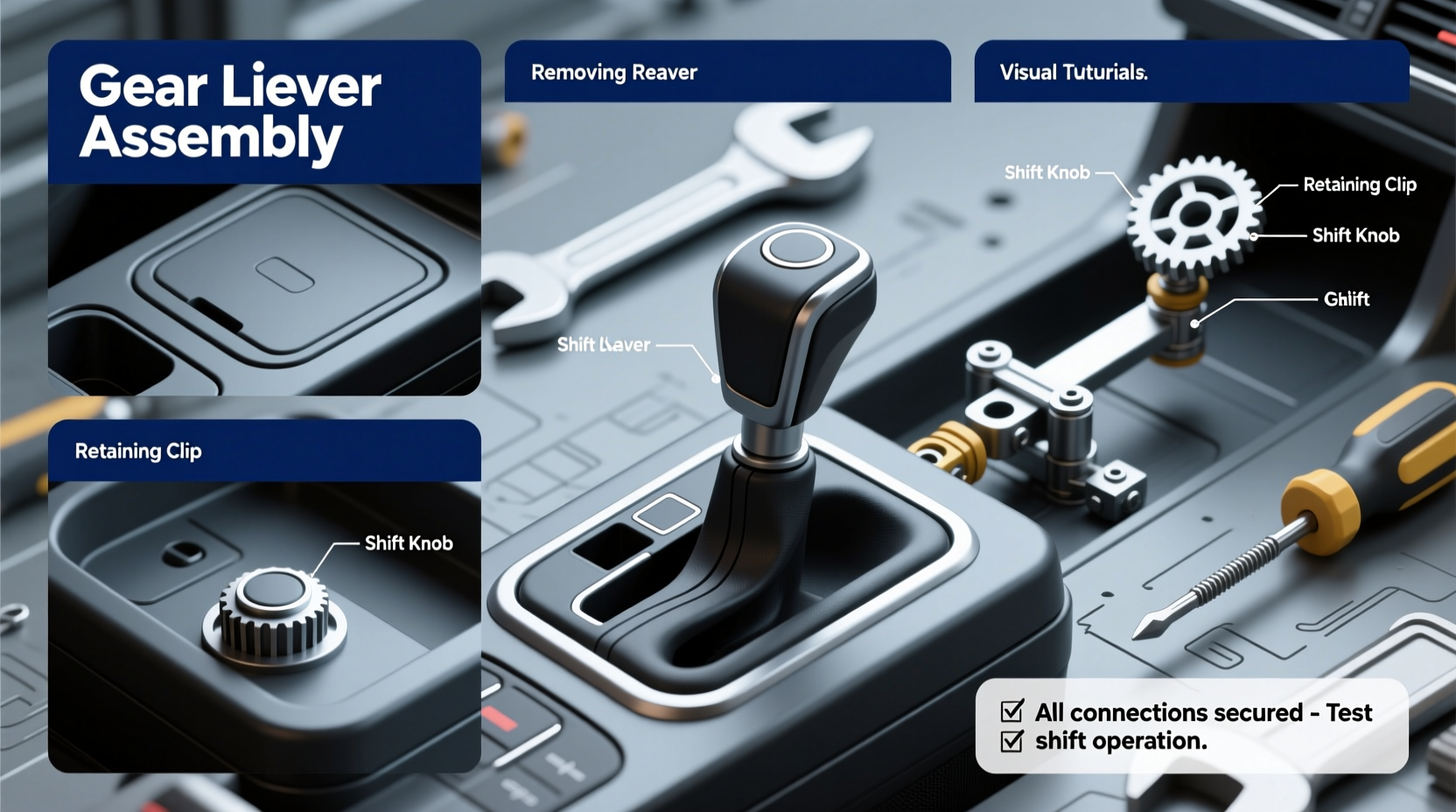 renault gear lever diy replacement