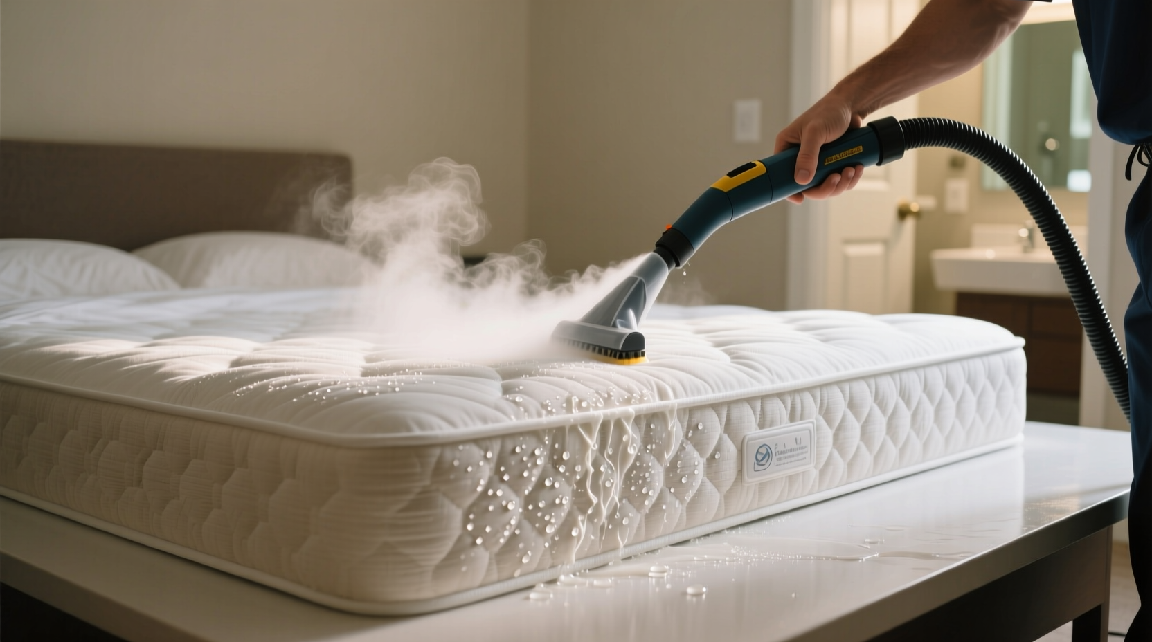 how to steam clean a mattress