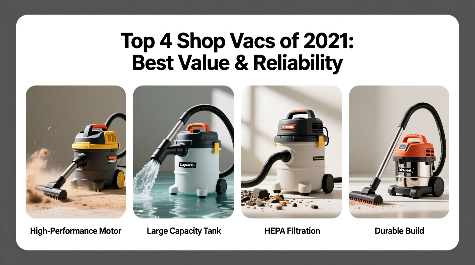 reliable options for best shop vac 2021 with solid performance and value