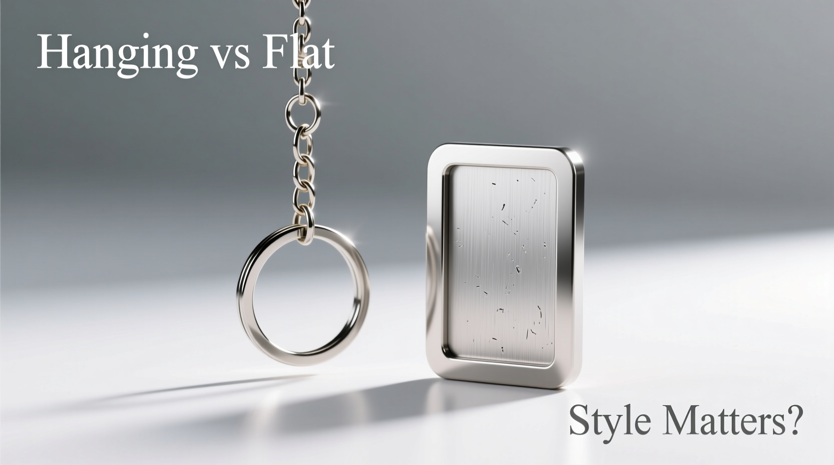 hanging vs flat keychains does the style actually matter or is it just preference