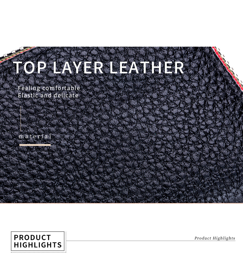 2020 new card bag organ rfid foreign trade ladies first layer cowhide men's card sleeve zipper card wallet