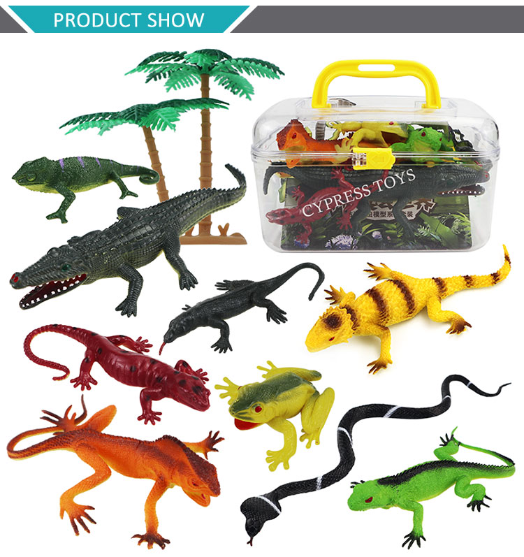 爬虫類フィギュアセット Amazon.co.jp: トカゲの動物フィギュア 6インチ 色変更可能 伸縮