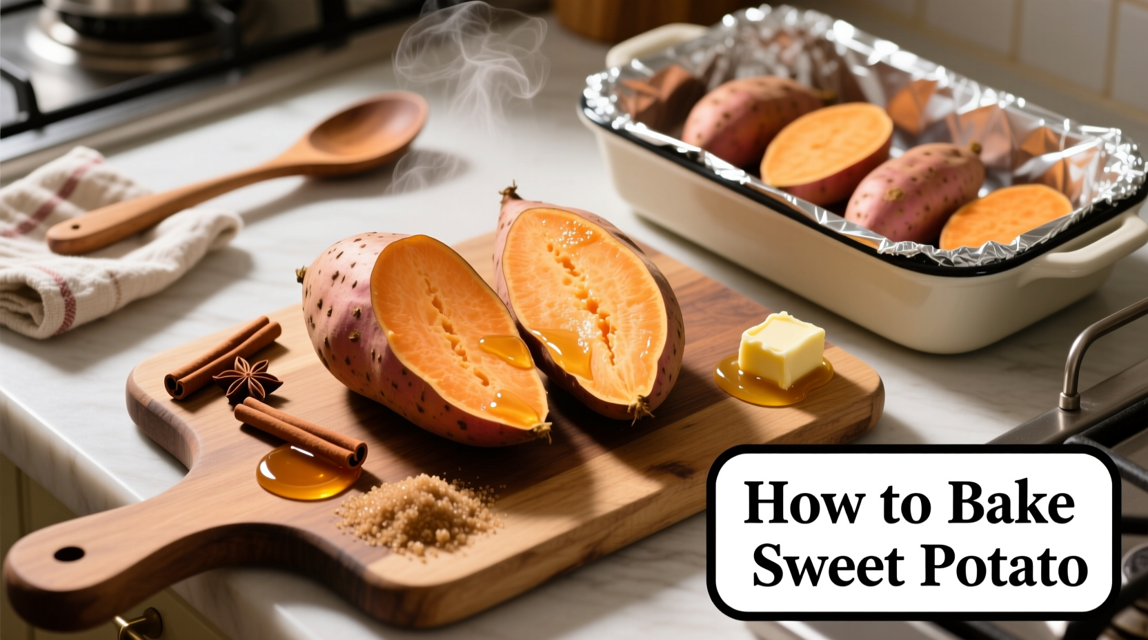 how to bake a sweet potato