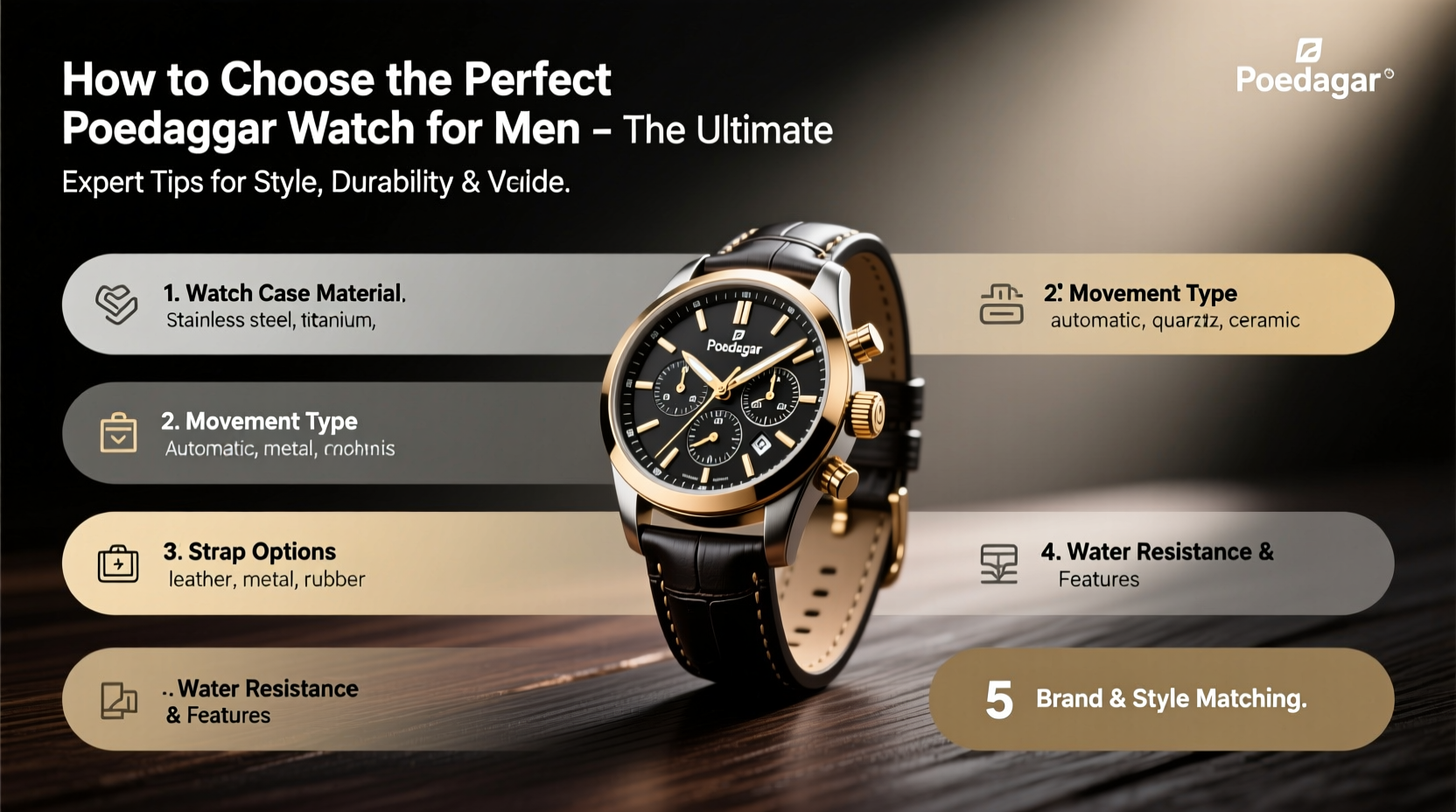 How To Choose The Perfect Poedagar Watch For Men A Complete Buying Guide