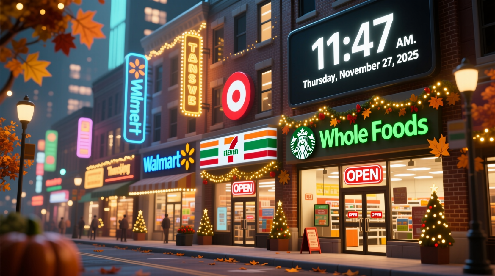 what stores is open on thanksgiving