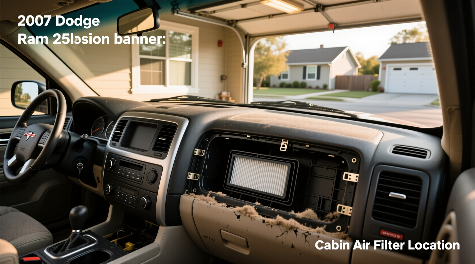 2007 ram 2500 cabin air filter aftermarket install guide
