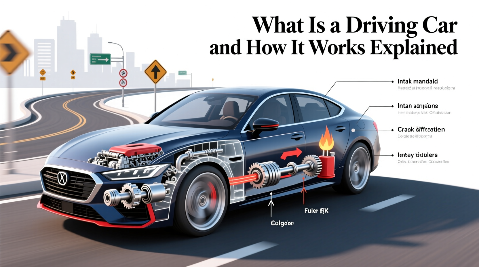 a driving car