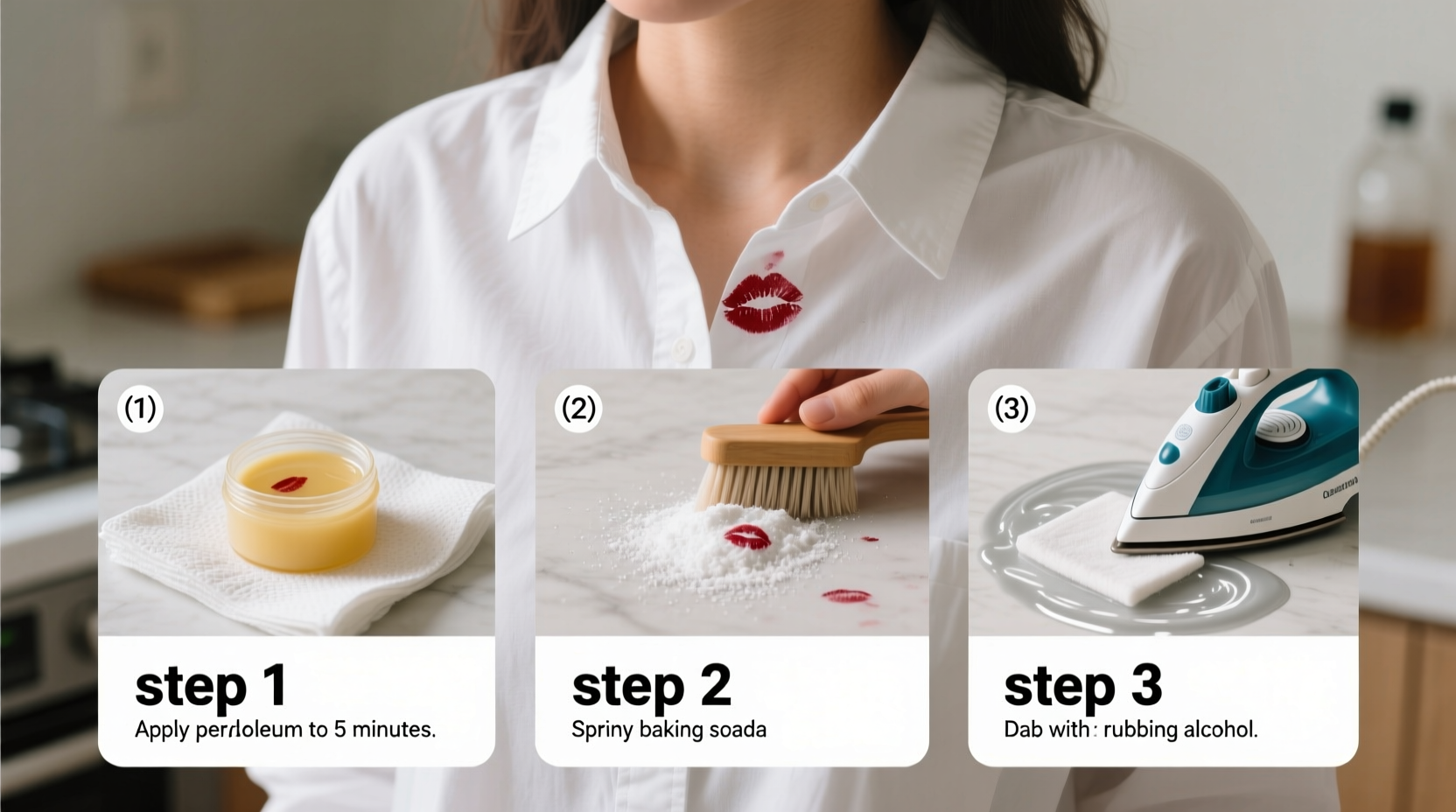 effective and easy methods to remove lipstick stains from white clothes at home