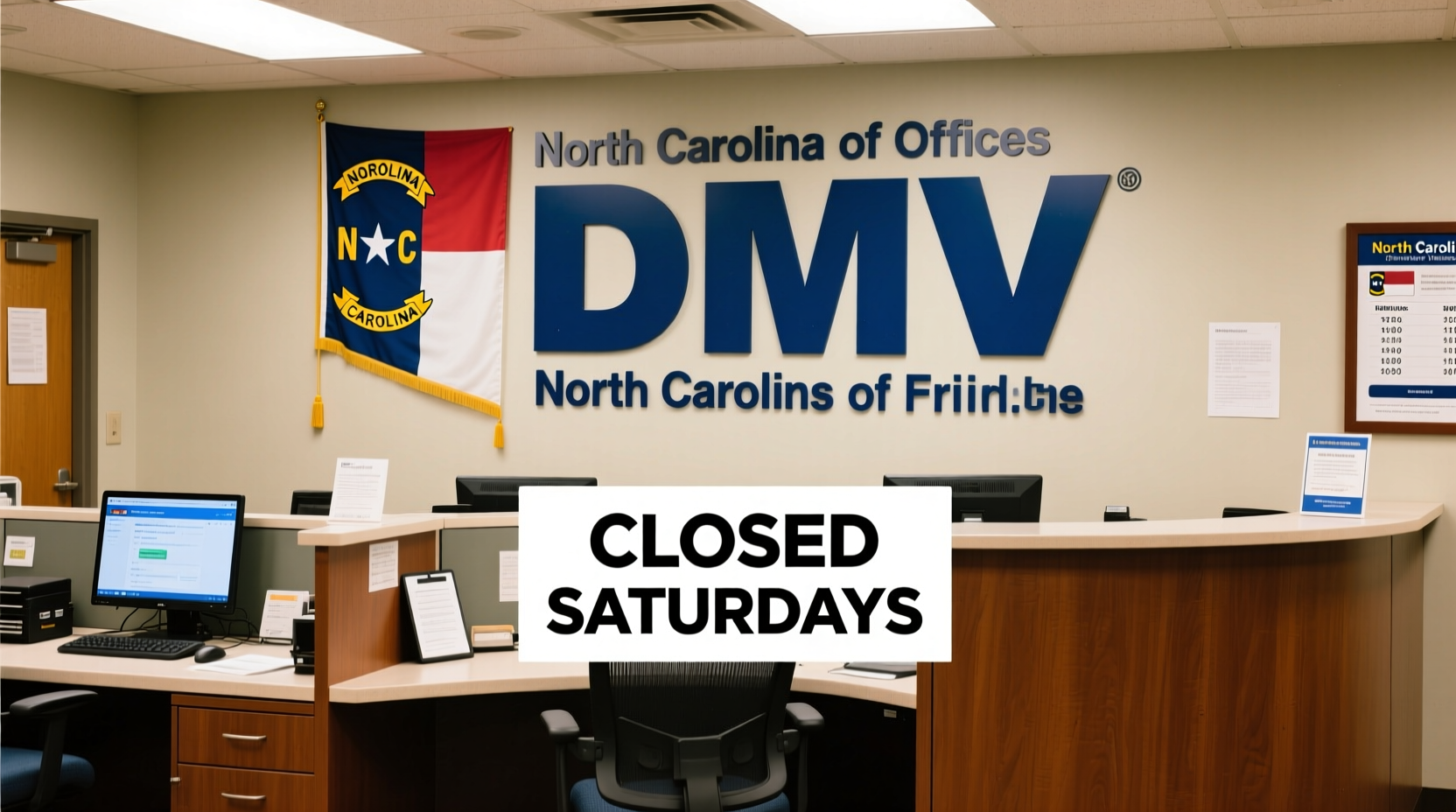 is north carolina dmv open on saturday