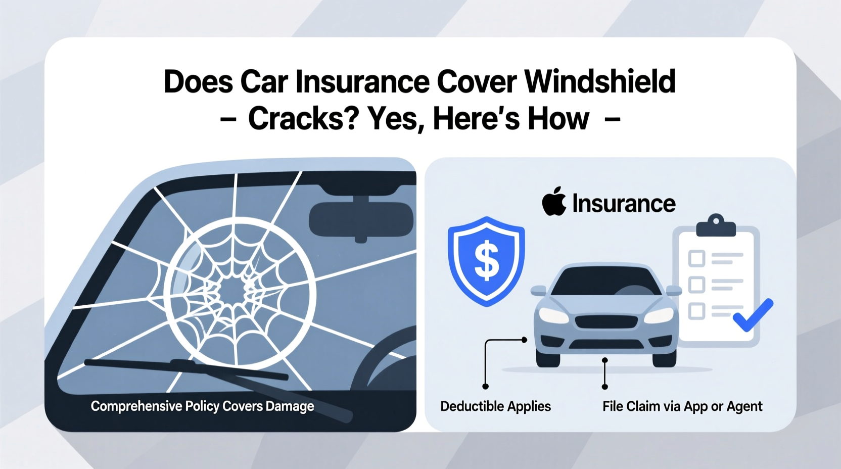 does car insurance cover windshield cracks