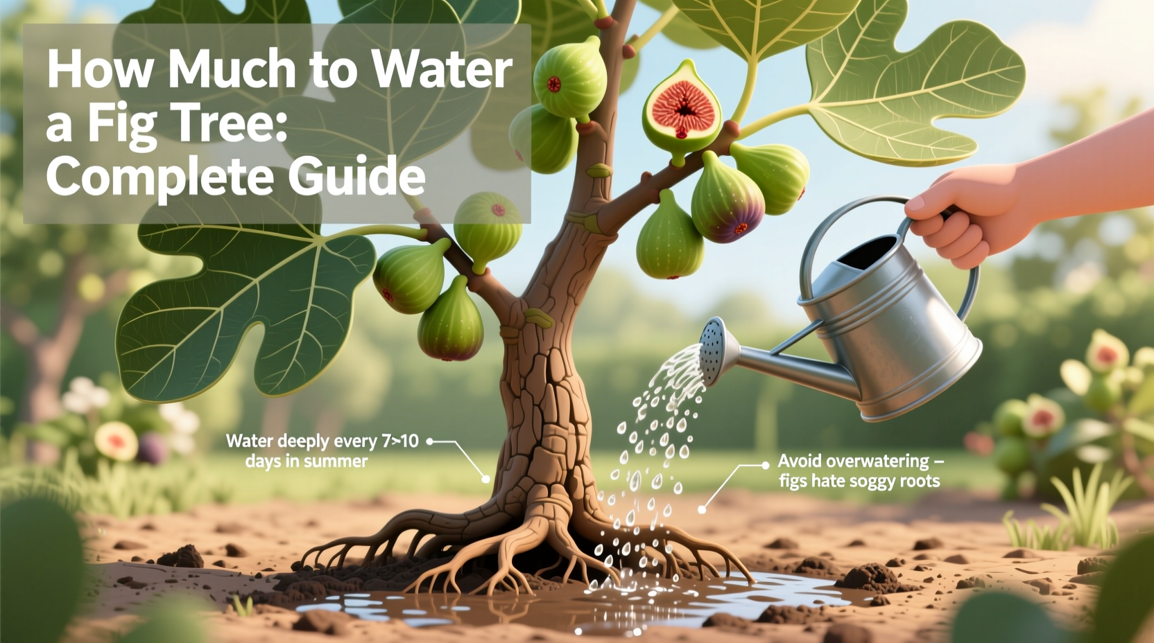 how much to water fig tree